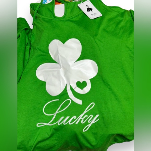 Medium NWT Ranphee Womens Summer Cold Shoulder Tops Short Sleeves T-Shirt L - Picture 7 of 8